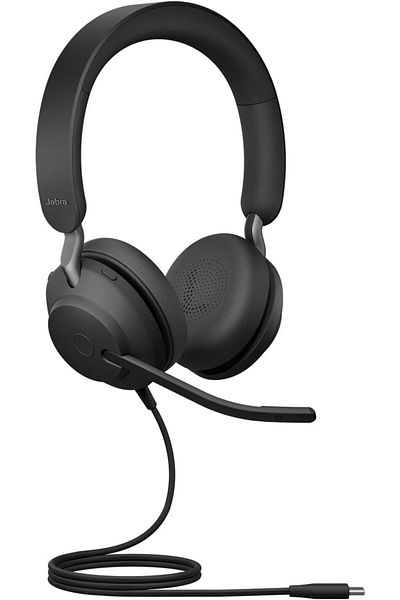 Jabra Evolve2 40 SE On-Ear USB-C Stereo Headset - Black