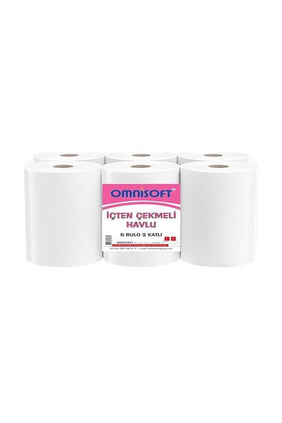 Omnisoft Internal Pull Paper Towel 6 Rolls