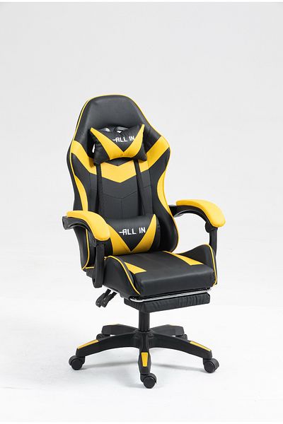 Allin Computer gaming chair, PC chair, YouTuber chair, chair with backrest, office chair, large chair
