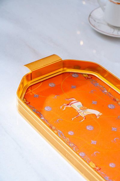 ACAR Passifolia Oval Glass Tray