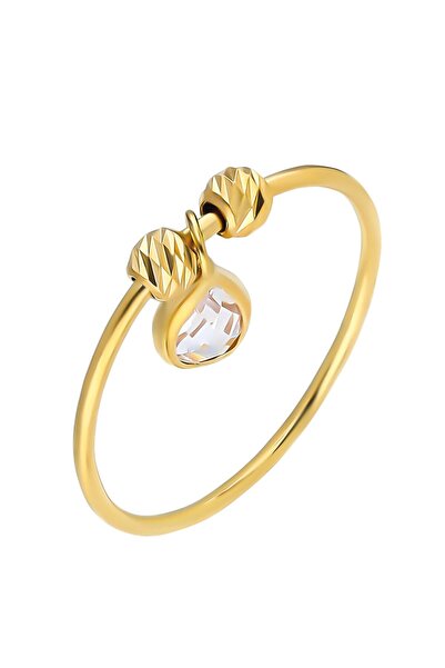 Glorria Kadın Altın Dorika Damla Yüzük SV0159