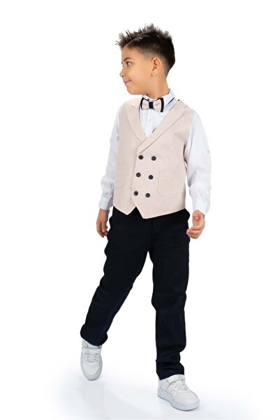 Mnk Baby&Kids Sports Vest Boy's Suit Cream