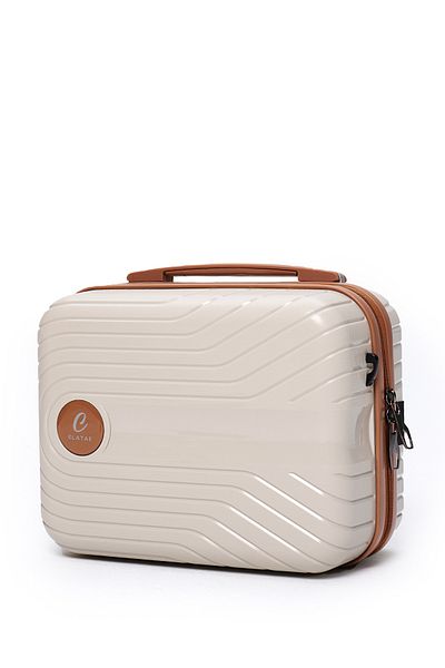 ELATAE Unbreakable Exclusive Pro Premium Polypropylene Women's Makeup Bag Shoulder Strap Password Hand Suitcase
