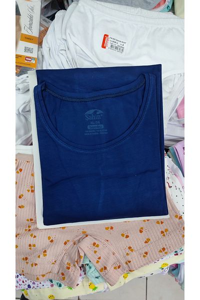 Şahin Men's 96% Bamboo Half Short Sleeve Crew Neck Badi Body 10027