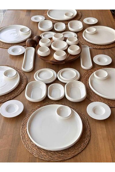 ROSSEV Breakfast Set Limpio 51 Pieces for 6 People