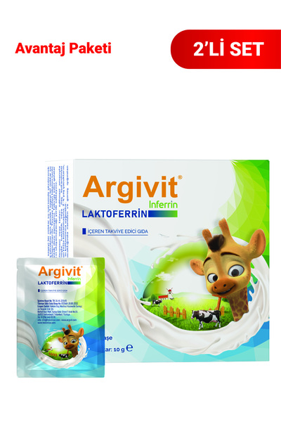 Argivit Inferrin 2'li Paket - Laktoferrin Içeren Saşe Form Takviye Edici Gıda...