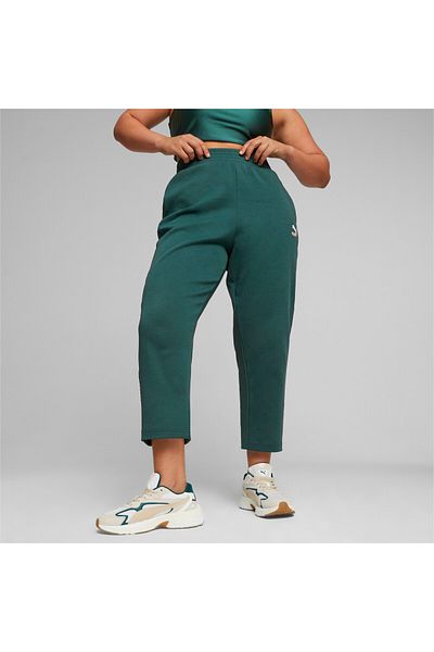 Puma بنطلون رياضي نسائي T7 بخصر عالٍ - أخضر