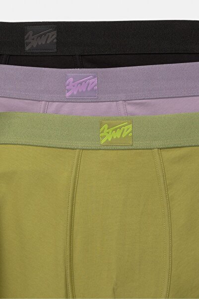 Pull & Bear STWD etiketli 3'lü boxer paketi