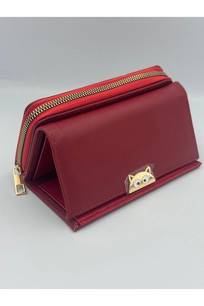 KIRASE Stylish and Multi-Pocket Quality Large Size Wallet with Cat Detail in New Colors