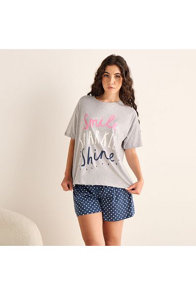 FAV Graphic Print T-shirt and Short Set