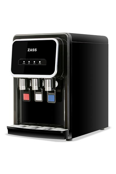 Zass Office water dispenser ZASS ZTWD 26 WF Black, With water filtration, Compressor cooling, Black