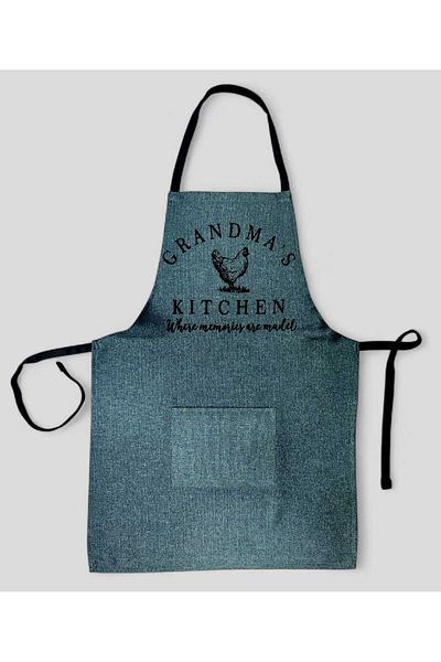 PİKKO HOME Basic Printed Polyester Kitchen Apron