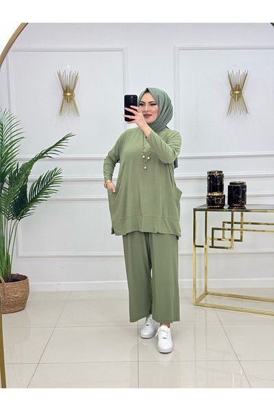 Enans Design Women's Hijab 2-Piece Set Tunic & Trousers