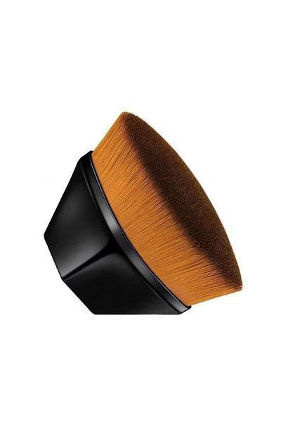 MACVI Pensula Machiaj Macvi® pentru Fond de Ten, Ultra Soft, Design Ergonomic, Negru