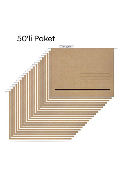 Tuna Askılı Dosya Metal Çubuklu Telli Tek Sayfa ASD2001 50 LI PAKET