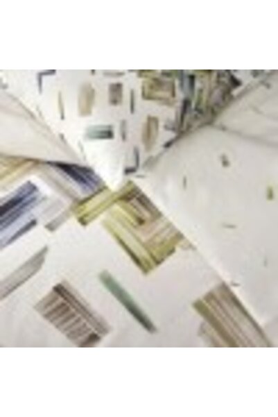 Taç Double bed sheet set with elastic, 100% cotton ranforce, geometric model, TAC, Rafael