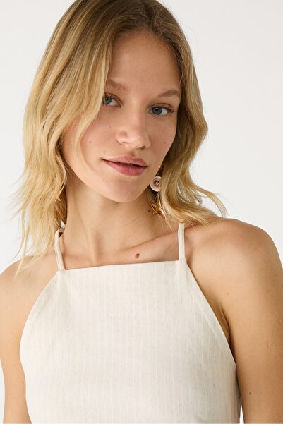 Stradivarius Halter midi elbise