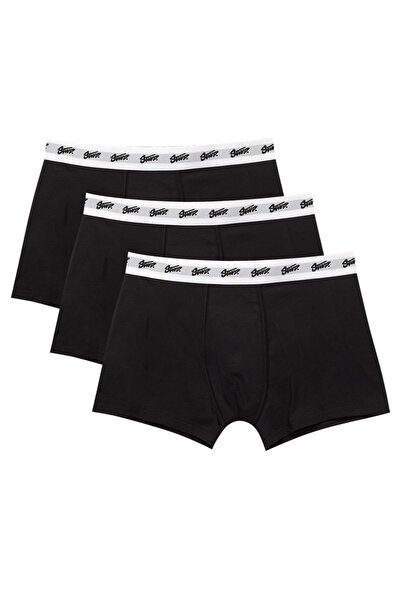 Pull & Bear STWD 3'lü siyah boxer paketi