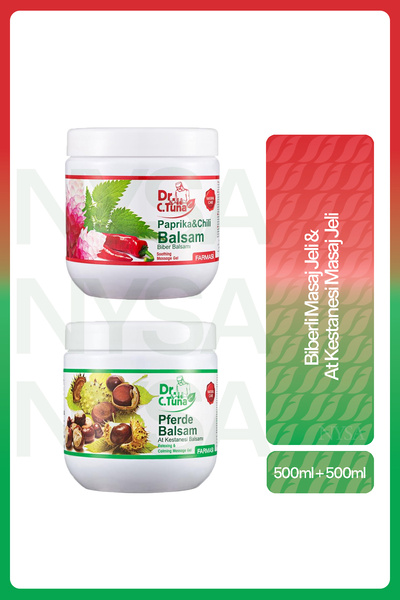 Farmasi Dr. C. Tuna Biberli Masaj Jeli 500 ml ve At Kestanesi Masaj Jeli 500 ml