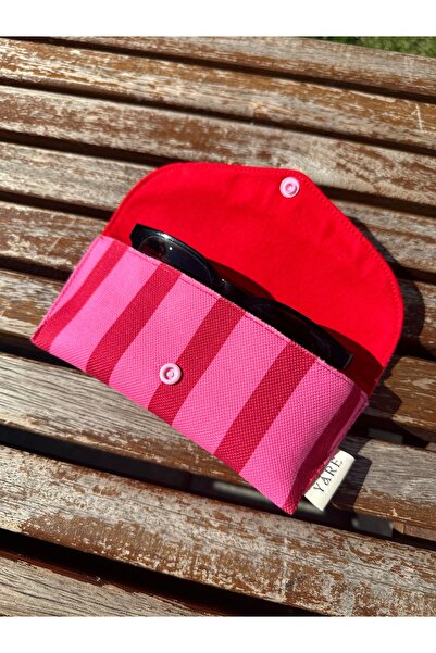 Yare Atelier Sunglasses Case, Patterned Sun, Prescription Glasses Carrying Case Snap Cover Design