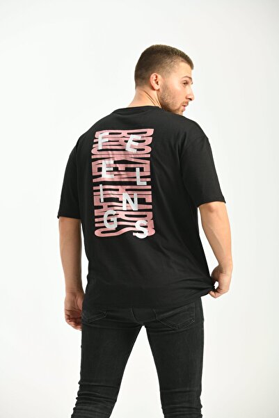 MOVİMENT Μπλουζάκι με κοντό μανίκι με λαιμόκοψη σε μαύρο χρώμα με τύπωμα χαλα...