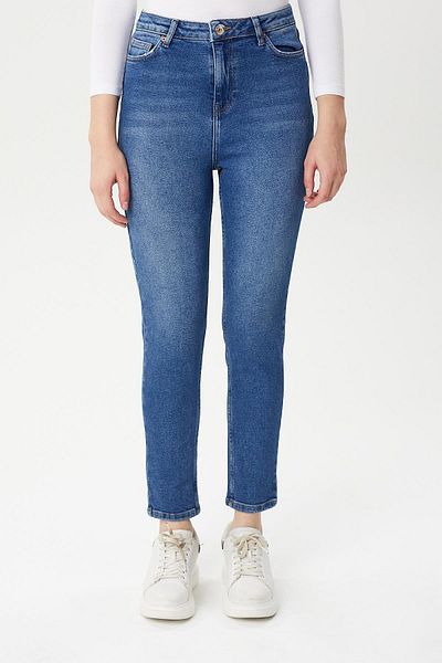Twister Jeans Mila 9444-05 Middle Blue Lycra Recovery Fabric Slim Fit Women's Jeans A.Blue