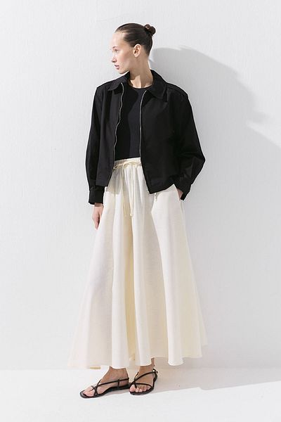 Hooopstore Κοντό μαύρο μπουφάν Gabardine