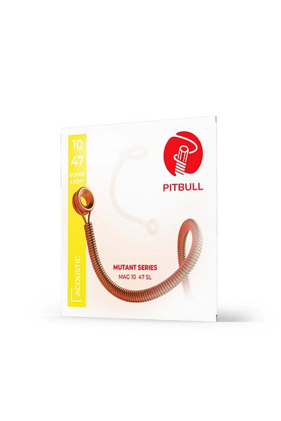 Pitbull Strings Mutant Series Acoustic Guitar String Mag 10-47 Sl 3P Ssc Set of 3 Hat, Picks and Strings Wizard