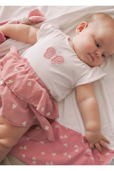 MAYORAL Baby Girl Skirt T-Shirt Set Pink 1853