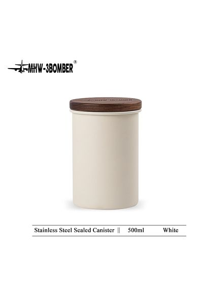 Choice Spoon Mhw-3bomber 500ml Airtight Stainless Steel Coffee Bean Storage Container Home Storage Canister