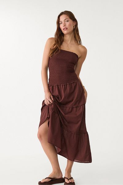 Stradivarius Flowing midi dress