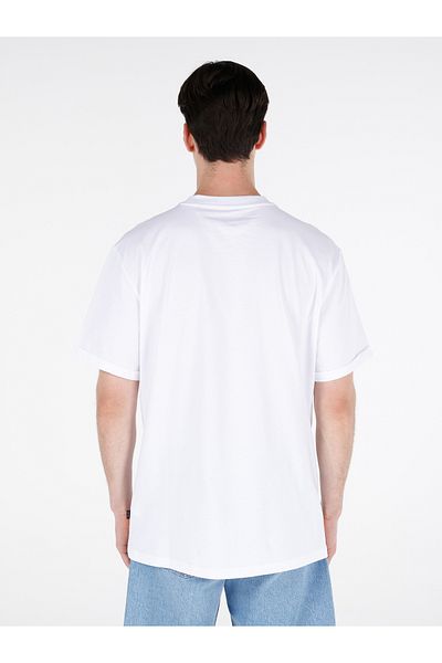 Colin's Comfort Fit Round Neck Plain Men's White Short Sleeve T-Shirt