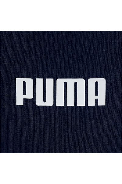 Puma Mens Essentials French Terry Closed Pants Sports Sweatpants - Blue