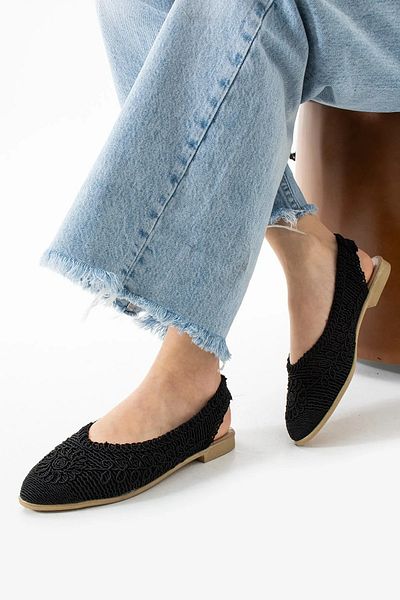 Jackers Sandale elegante tricotate cu spatele deschis pentru femei