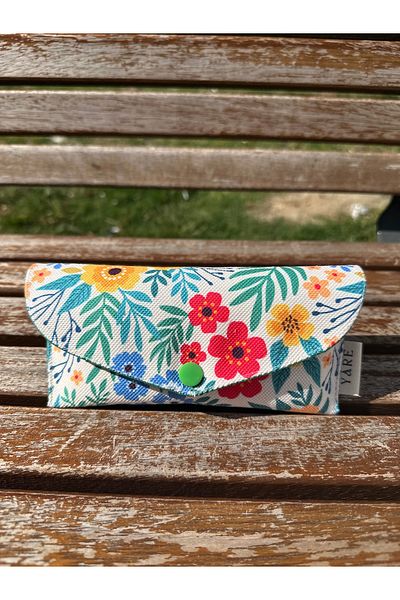Yare Atelier Sunglasses Case, Patterned Sun, Prescription Glasses Carrying Case Snap Cover Design