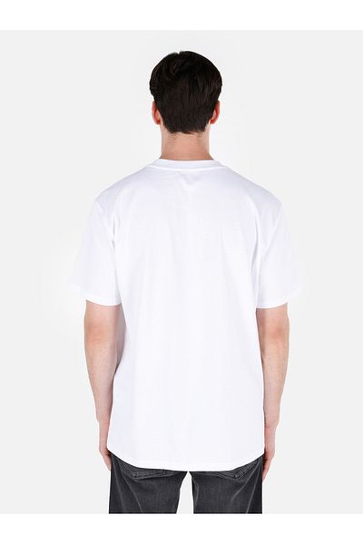 Colin's Comfort Fit Round Neck Plain Men's White Short Sleeve T-Shirt