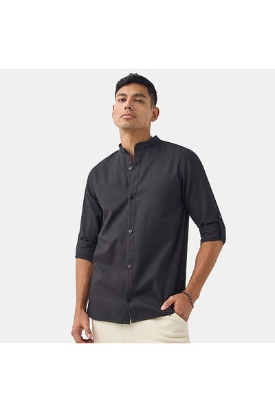 FAV Regular Fit Shirt with Collar and Long Sleeves