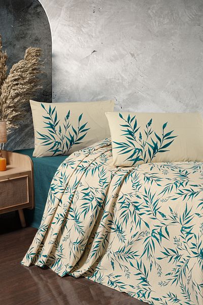 Fabric Box 100% Cotton Double Pique Verdure Mint