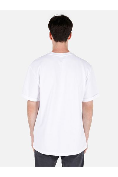 Colin's Comfort Fit Round Neck Plain Men's White Short Sleeve T-Shirt