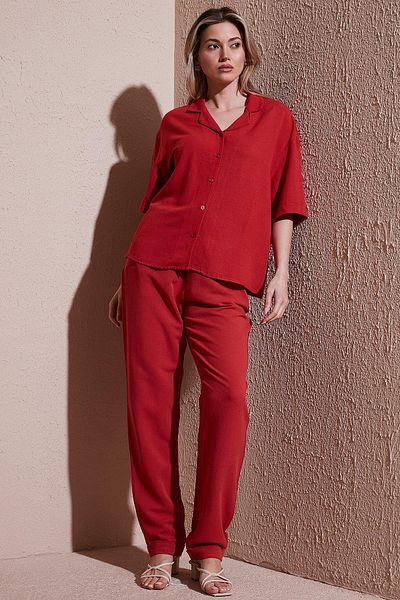 Fashion Friends Pantaloni cu picioare drepte cu talie normală, cu potrivire relaxată, PANTALONI 25Y0550K1