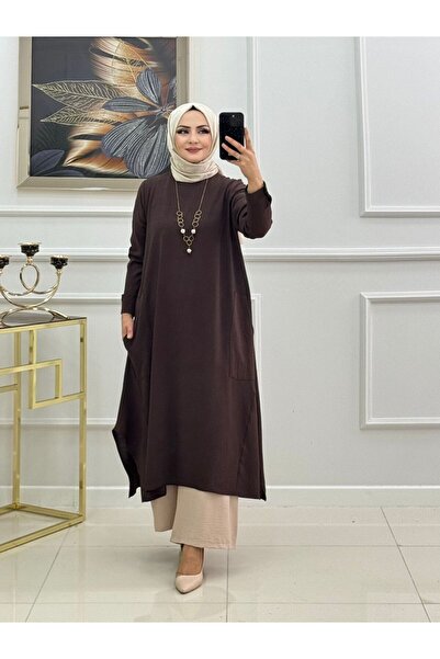 Enans Design تونيك حجاب نسائي، قماش أيروبين مستورد