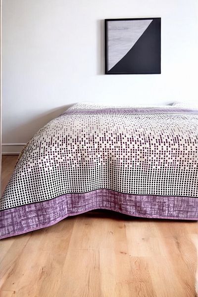 Alla Turca Single Modern Mosaic Patterned Pique – Lilac |   160X240 cm |   100% Cotton
