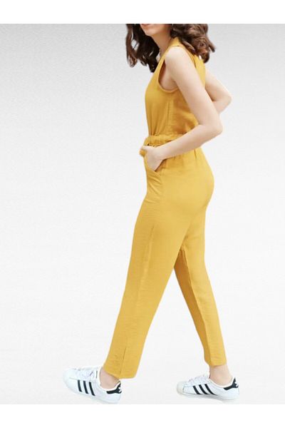LavinTheMavi Mustard Color Women's Jumpsuit