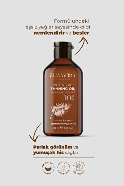 eliamora Bronzlaştırıcı Yağ Nemlendirici ve Besleyici