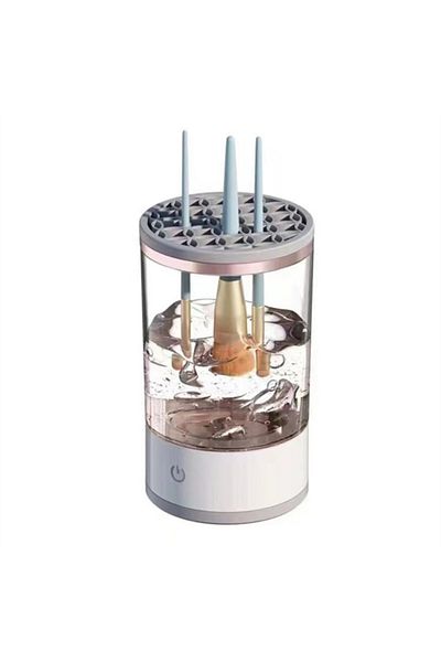 MACVI Dispozitiv de curatare pensule machiaj Macvi®, ultrasonic, 7000 RPM, USB, ABS/PC, transparent