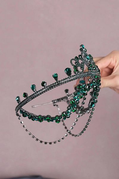 Hayalperest boncuk Hürrem Fringed Frontlet Bridal Henna Crown