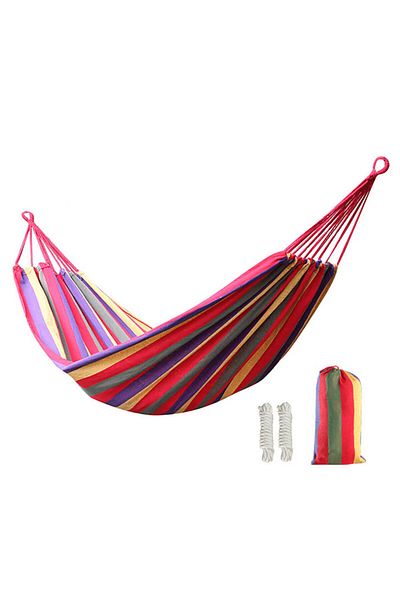 OEM Garden hammock XL, 195x80cm, carrying bag, multicolor