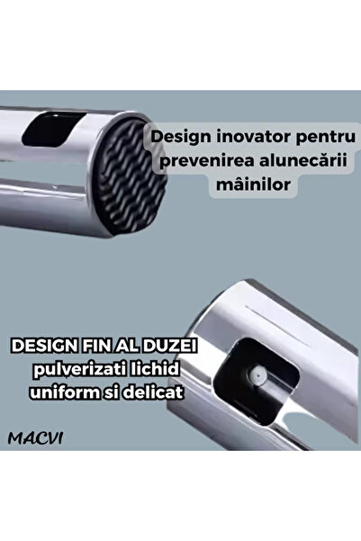 MACVI Macvi® olive oil spray dispenser bottle, 100 ml, transparent glass, healthy cooking