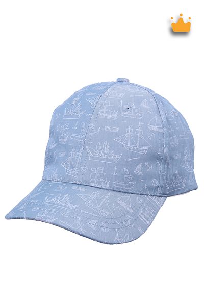 Kitti 4-8 Years 52cm Boy's Summer Patterned Adjustable Hat Cap Anthracite Y2321005