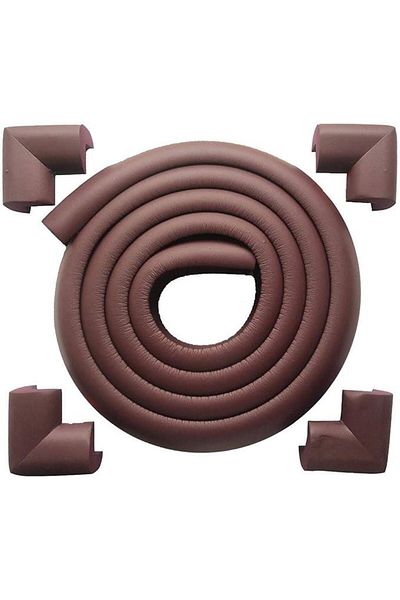 playsafe Slim 2 Mt. Edge Protector and 4 Pcs. Kose Protector Brown